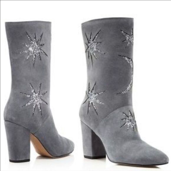 Avec Les Filles Shoes - 🌟 AVEC LES FILLES Gray Stack Heel Booties